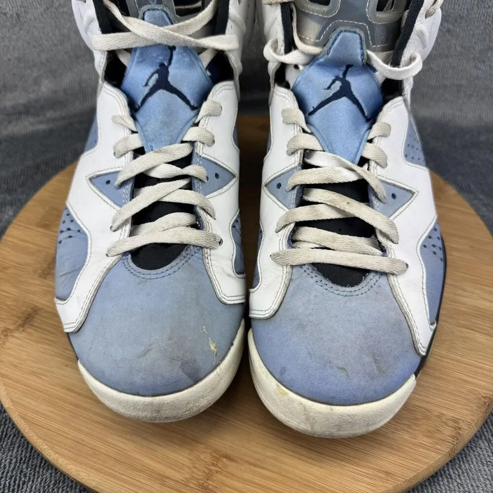 Nike Air Jordan 6 Shoes Mens Size 10.5 White University Blue CT8529-410